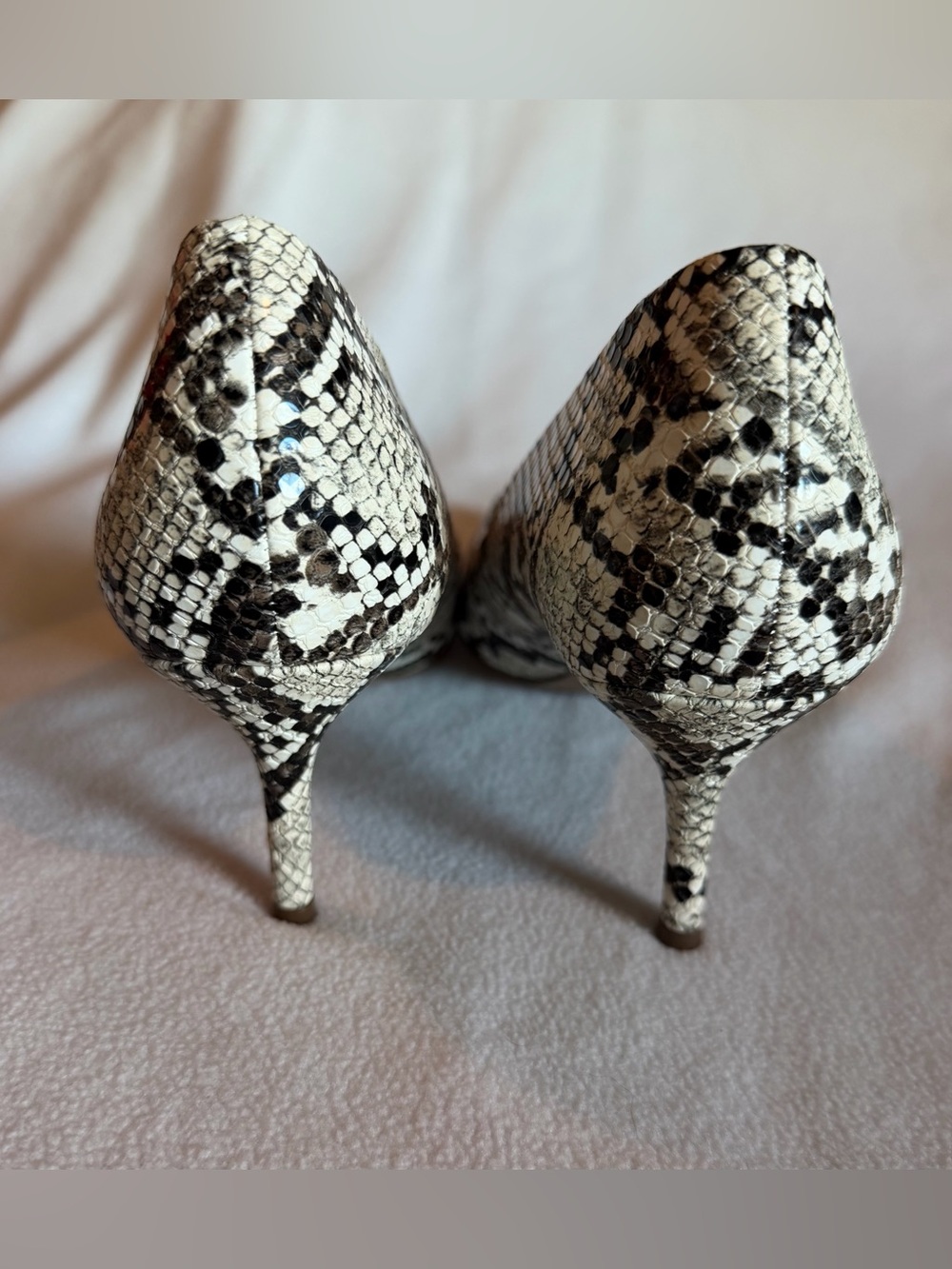 Charles David Dress Pumps Womens 8.5 Multicolor Angelica Snake Stiletto Heels - Picture 7 of 13